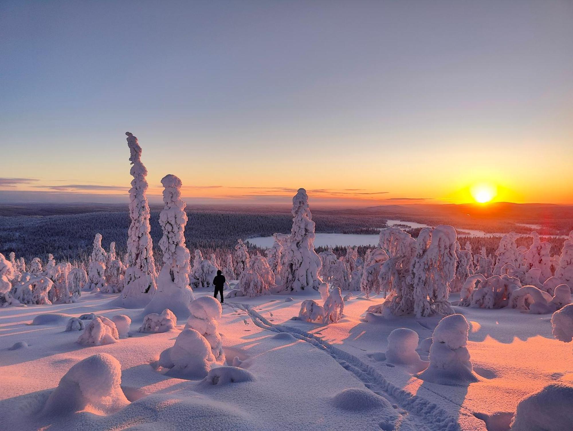 Isokelo Log Apartments Salla Esterno foto